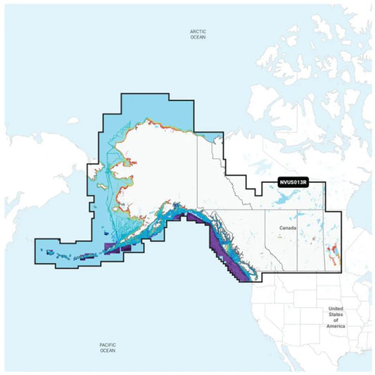 Garmin Navionics Vision NVUS013R Canada West  Alaska 010C148500